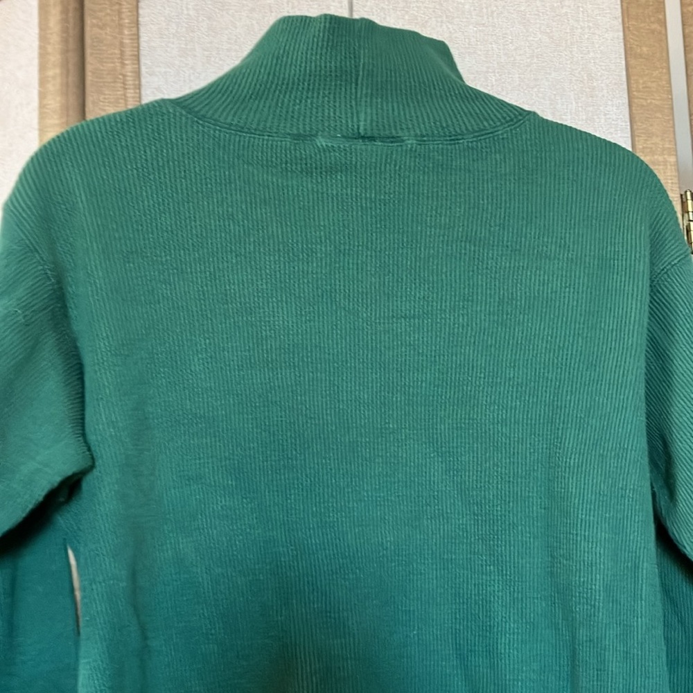 FINAL MARKDOWN Pierre Cardin Green Ribbed pullover medium - Picture 8 of 9